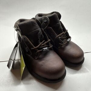 Iron Age ESD Chip-Tec 9655 Steel Toe Work High Top Boots New Brown Size 6